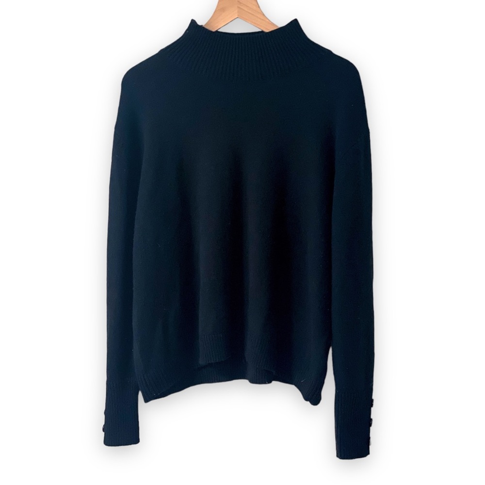 SHEIN Black Turtleneck Knit Long Sleeve Sweater 2XL